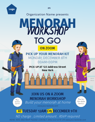 Menorah Workshop To Go Home Depot Blue