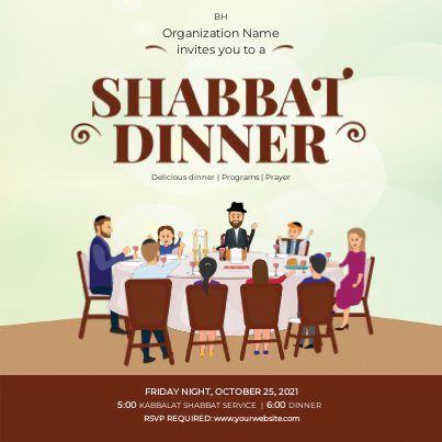 Shabbat Dinner Social Media