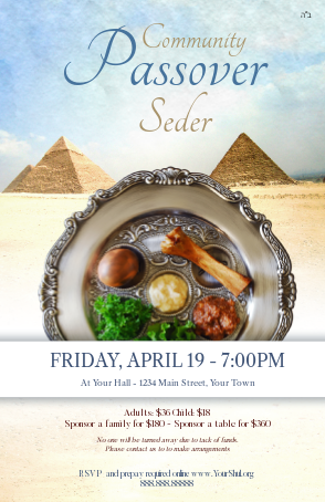 Passover Seder 5 Postcard Front