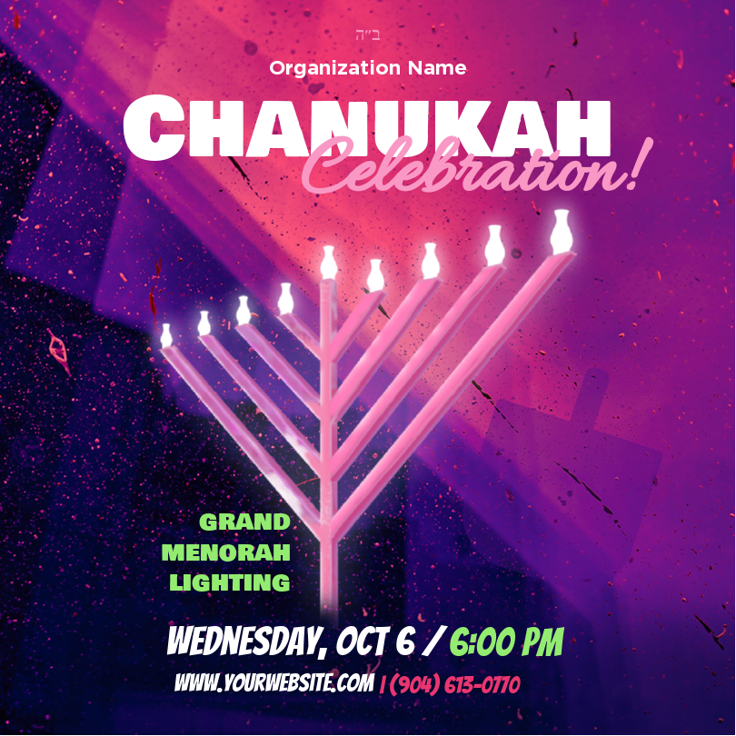 Chanukah Celebration 2 Social Media