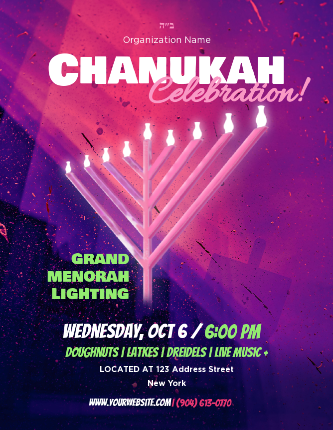Chanukah Celebration 2 Flyer