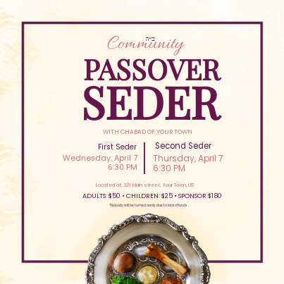 Passover Seder 6 Social Media