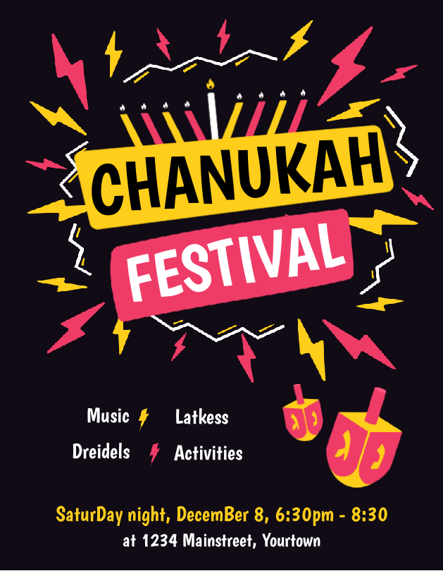 Chanukah Festival Flyer