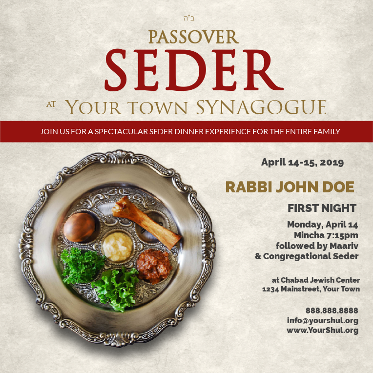 Pesach Seder  #62 Social Media