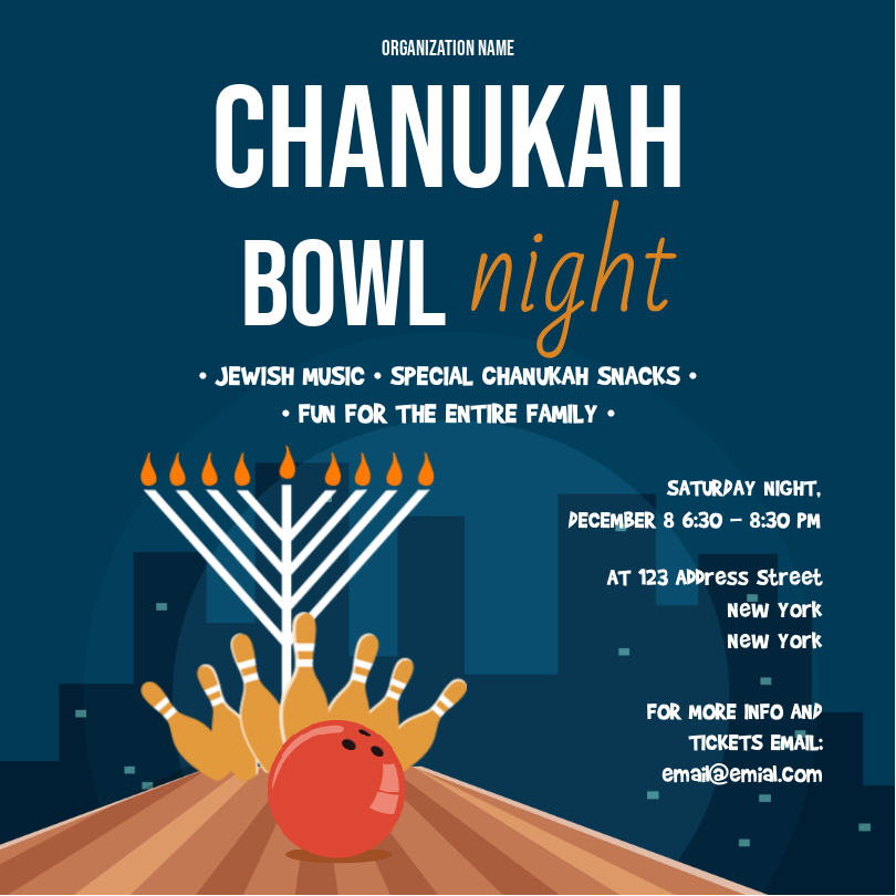 Chanukah Bowl Social Media