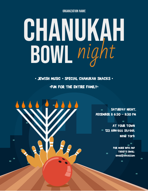 Chanukah Bowl Flyer
