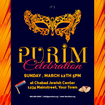 Purim Celebration Social Media