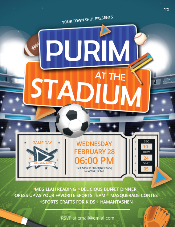 Purim at the stadium