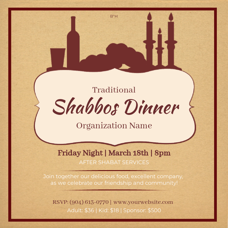 Fancy Shabbos Dinner 2 Social Media